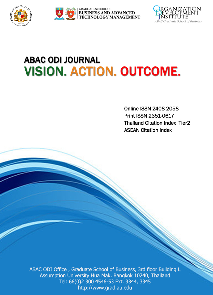 					View Vol. 8 No. 1 (2021): ABAC ODI JOURNAL Vision. Action. Outcome 
				