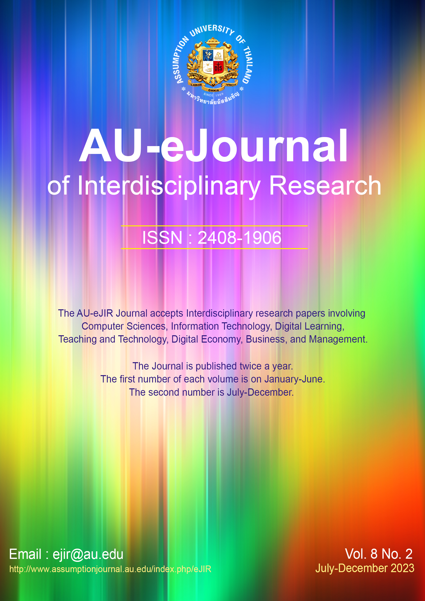 					View Vol. 8 No. 2 (2023): AU eJournal of Interdisciplinary Research (AU-EJIR 8.2)
				